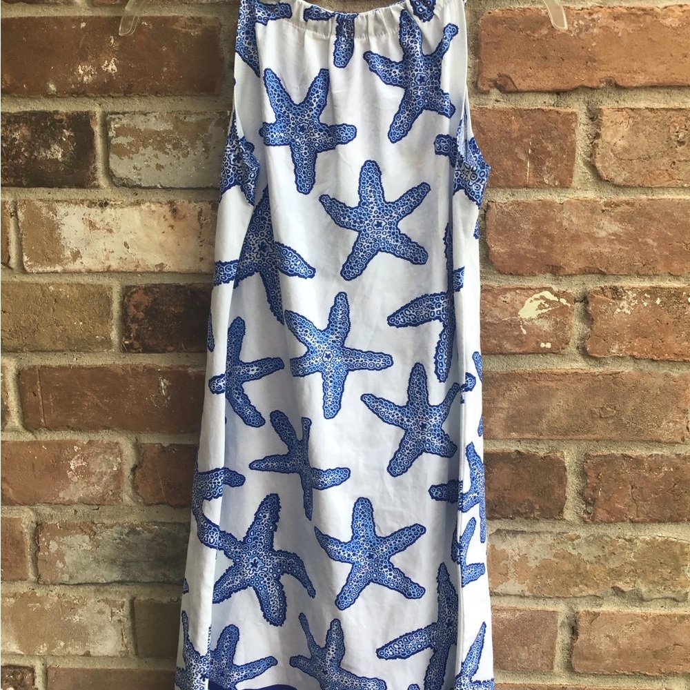NWT Barbara Gerwit Blue Starfish Dress small - Picture 3 of 3